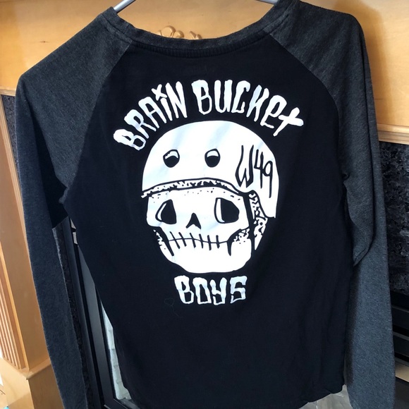 West 49 Boys XL/16 Brain Bucket Boys Tee, GUC - Picture 4 of 6